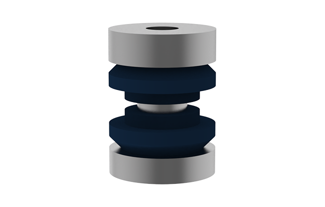 T-shaped vibration damping pad